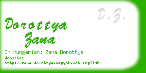 dorottya zana business card